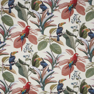 Parakeet, Papaya - Fabric Only